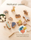 Baby Animal Threading Toys Wooden Stacking Toys Blocks Board Games Wooden Toys Baby Animal Stringing Threading Beads Toys Gift