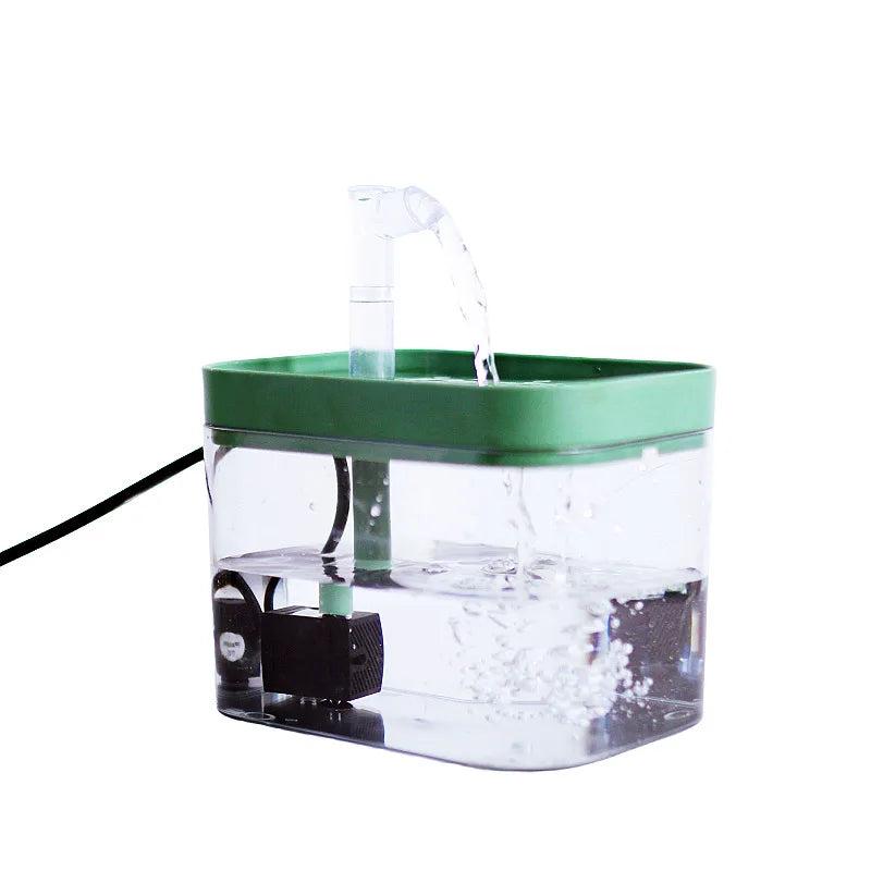 Automatic Pet Water Fountain Transparent USB Power Cat Water Dispenser 1500ml for Indoor Dog and Cat Water Feeding Supplies