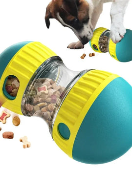 Dog Toy Tumbler Leaky Food Ball Elliptical Track Rolling Ball Slowly Feeding Protects Stomach Increase Intelligence Pet Supplies