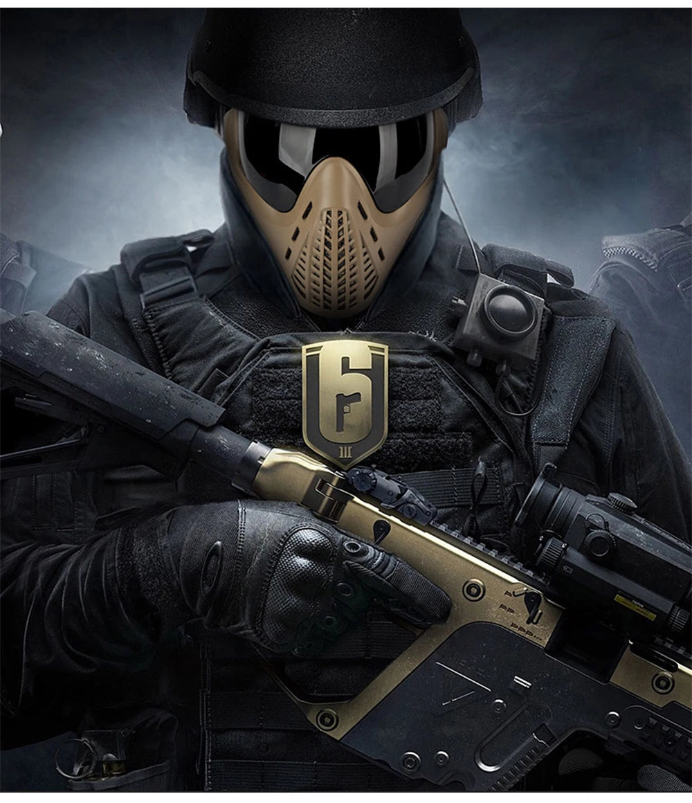 Tactical Phantom Mask with Anti-Fog Goggles Outdoor Airsoft Full Face Mask War Games Hunting Paintball Protective Mask