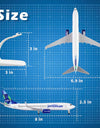 20cm 1/300 Scale Model Plane Diecast Airplanes Jet Blue 737 Airlines Model Airplane for Collections & Gifts