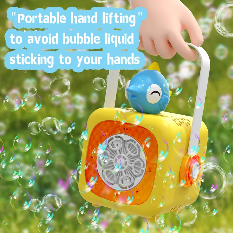 Ocean fish 6-hole children's bubble machine outdoor(excluding bubble solution and battery)