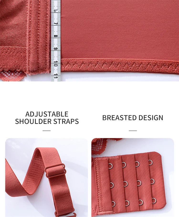 Women’s Push-Up Wire-Free Bra – Comfortable Adjustable Straps Bralette