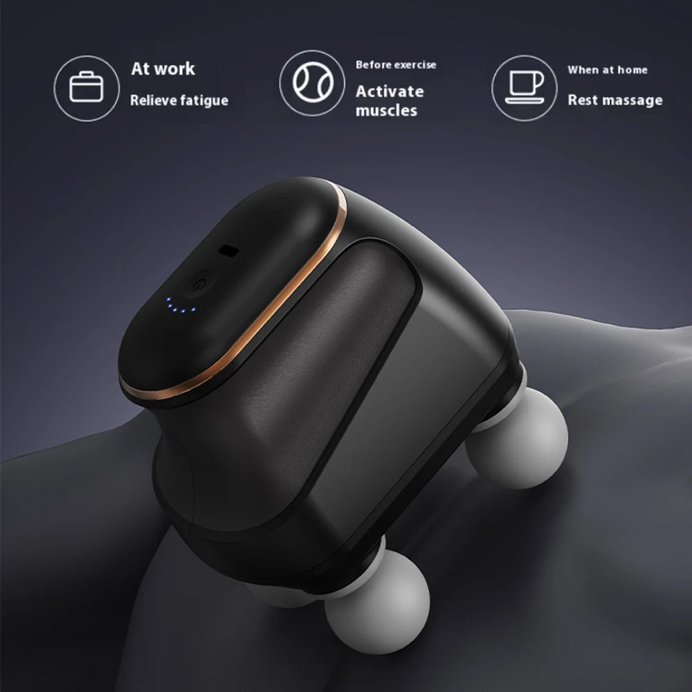 Portable Fascia  Muscle Massager  Four-head High Frequency Neck Shoulder Waist Massage Machine Professional Fascia Massage