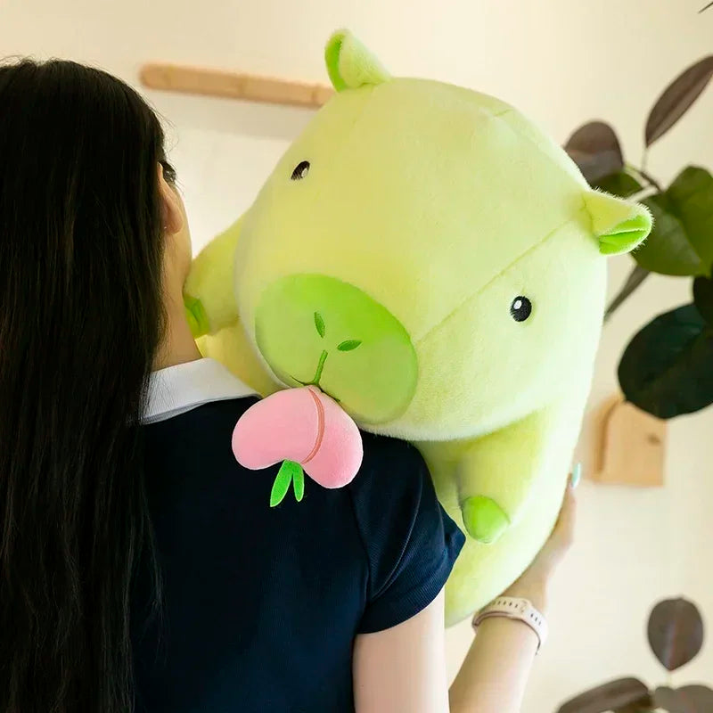 30/40/50cm Kawaii Capybara Plush Toys Fruit Series Big Size Capybara Stuffed Doll Anime Soft Pillow Cute Dolls Kid Birthday Gift