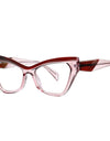 Optical Prescription Computer Blue Blocking Eyeglasses Anti-Blue Light Cat-Eye Frames Customizable Reading Women