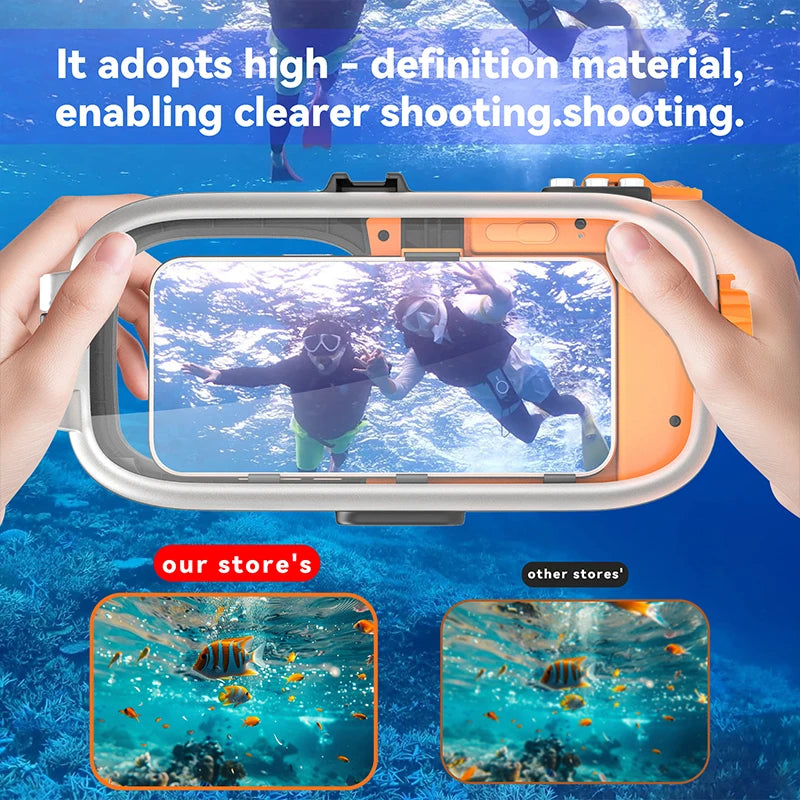 Newly upgraded 4rd generation diving Bluetooth remote control photography multicolor diving waterproof mobile phonecase