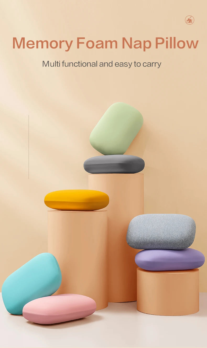 Multifunction Memory Foam Neck Pillow Slow Rebound Soft Travel Pillow for Sleeping Cervical Health Massage Nap Pillows