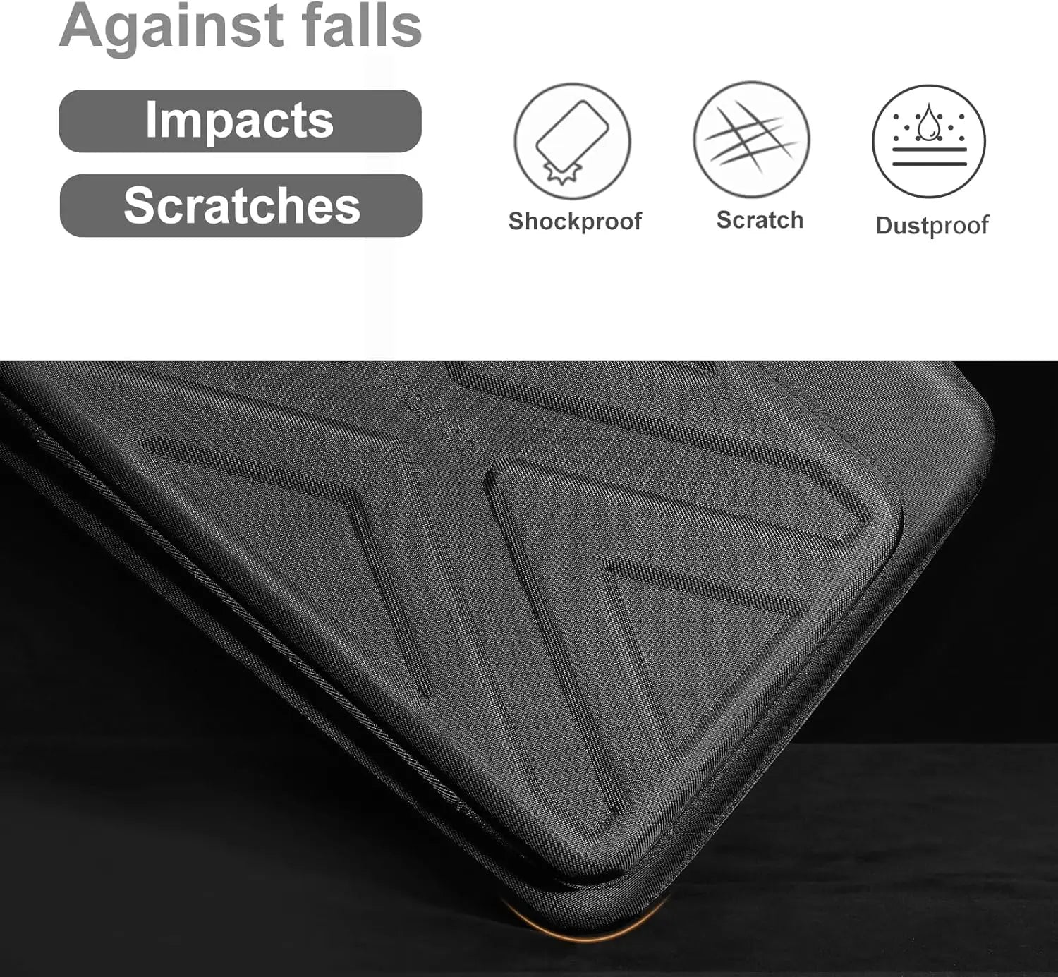 Hard Shell Laptop Sleeve for 13 14 15 16 17 inch Macbook Air Pro M1 M2 M3 M4 HP Notebook Handbag Waterproof EVA Protective Case