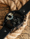 Sport Big Business Watches Men Clock Locomotive Army Retro Black Quartz Watch