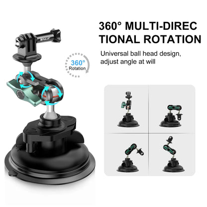 Magic Arm Strong Suction Cup Aluminum Alloy Mount for Gopro DJI and other Sports Action Cameras