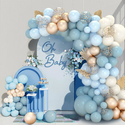 Ice Blue Balloon Garland Arch Kit Birthday Party Decoration Kids Wedding Birthday Party Supplies Baby Shower Latex Balloon