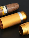 Scotte Aluminum Humidor Cigar Tube Storage, Moisture-Proof Cigar Case, Smoking Accessories