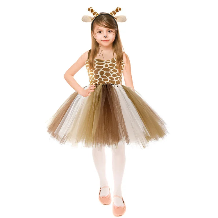 Animal Cosplay Tutu Dress with Accessories Party Costume