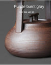 350ml Japanese Style Teapot Handmade Retro Coarse Pottery Stoneware Kungfu Tea Ceremony Portable Tea Maker Ceramic Teapot Teaset