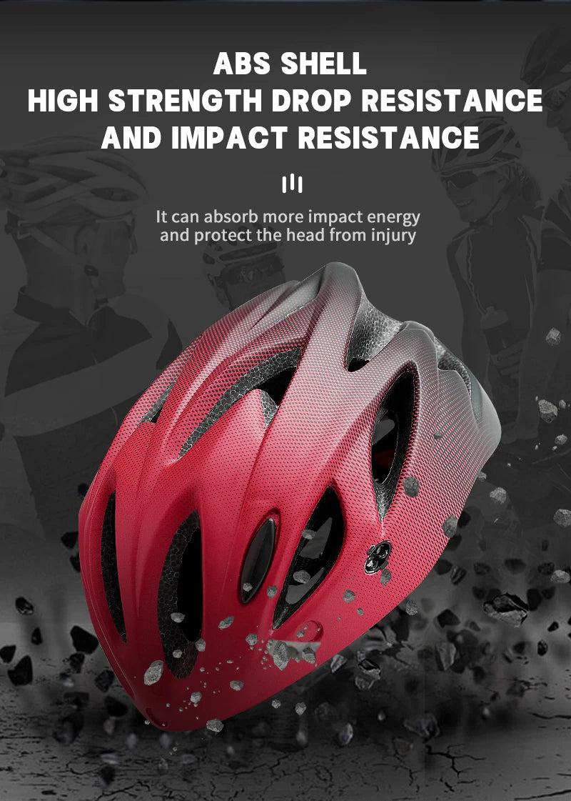 Ultra Lightweight Cycling Helmet With Magnetic Goggles And LED Rear Light