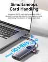 USB C HUB to HDMI DisplayPort USB 3.0 Adapter 9/10 in 1 USB Type C HUB Dock for MacBook Pro Air PD RJ45 SD Card Reader