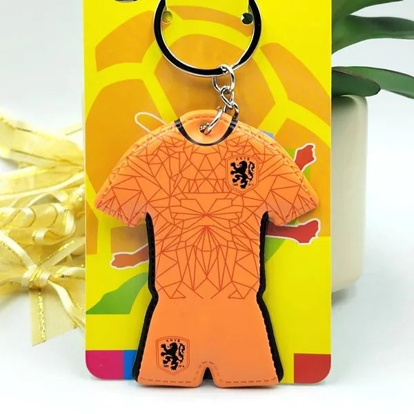 Football Jersey Keychain Soccer Team Shirt Bag Charm Sports Souvenir