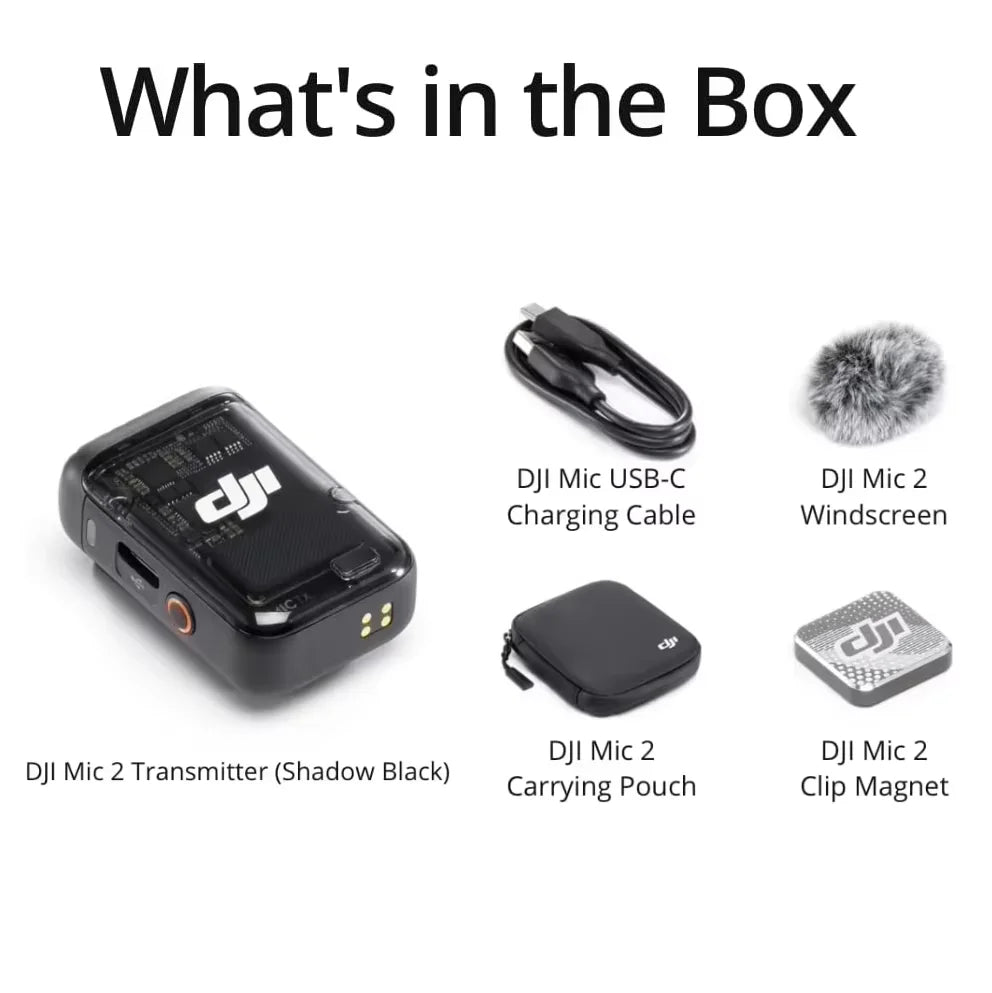 Wireless Microphone System with 32 Bit Float Recording Intelligent Noise Cancelling and 250m Transmission Range