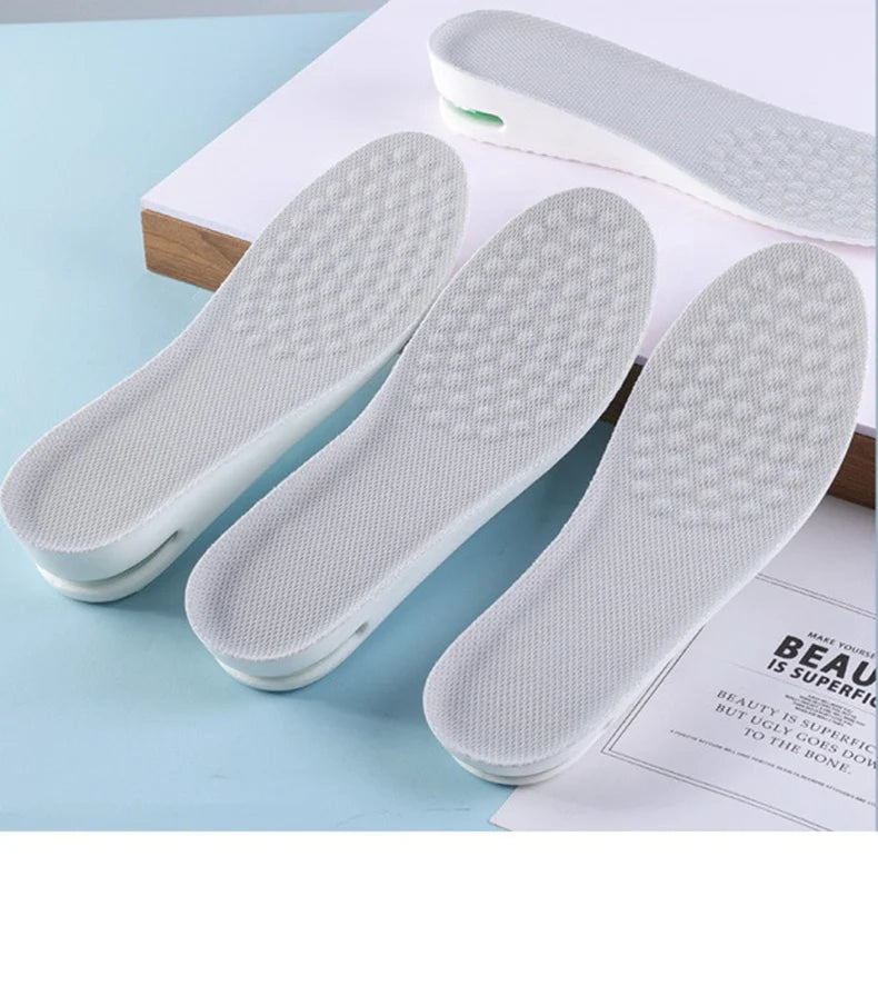 1Pair Height Increase Insole for Feet Sports Air Insoles Comfort Plantar Fasciitis Shoes Inserts Shock Absorbing Shoe Pads