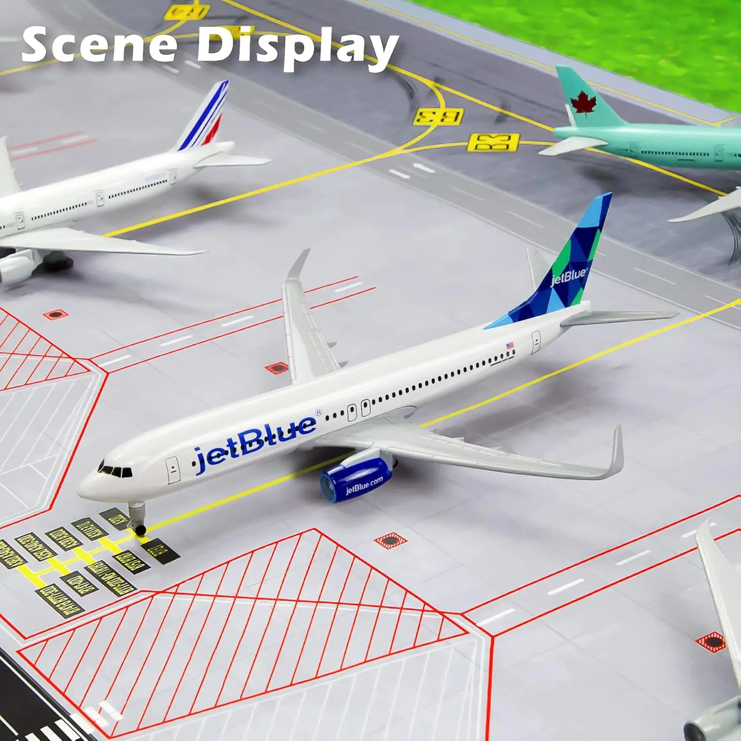 20cm 1/300 Scale Model Plane Diecast Airplanes Jet Blue 737 Airlines Model Airplane for Collections & Gifts