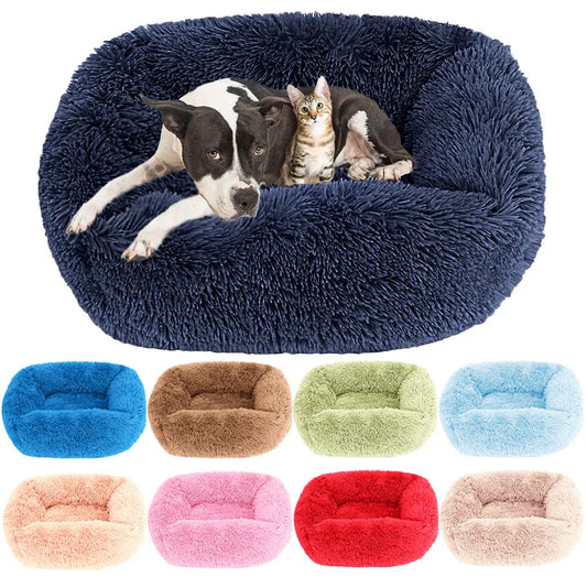 Plush Fluffy Pet Bed Sofa Cushion for Dogs and Cats