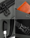 Aesthetic Men Business Backpack School Expandable USB Bag, Large Capacity 17.3 Laptop Waterproof Fashion Travel Backpack