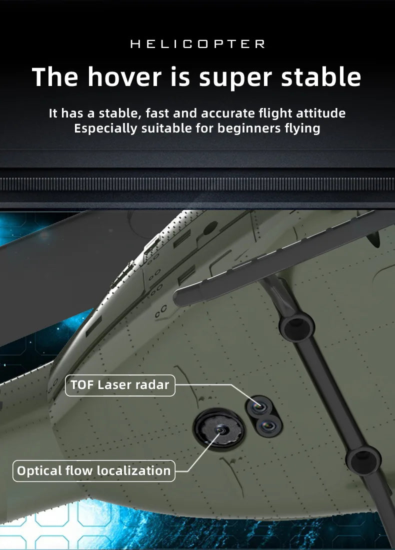 Uh-1 Huey Simulation 3d Six Way Aileron Free Reverse Flying Stunt Helicopter Electric Remote-Controlled Aircraft Model Toy