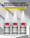 1-5pcs 502 Super Glue, Instant Glue, Quick Drying Cyanoacrylate Glue, Leather, Rubber, Wood, Metal, Glass, Strong Bonding, Liquid Glue Tool, 20ml, Long Lasting Sticky, No Turning White
