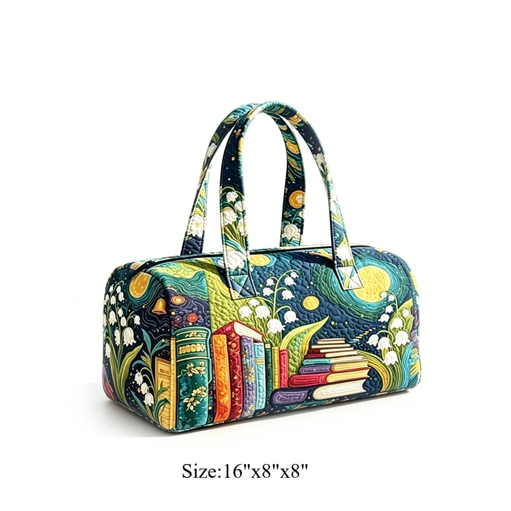 Vintage Bird Duffel Bag Goldfinch Floral Print Overnight Classic Art Style Travel Weekender Lightweight Gym Carry On Luggage