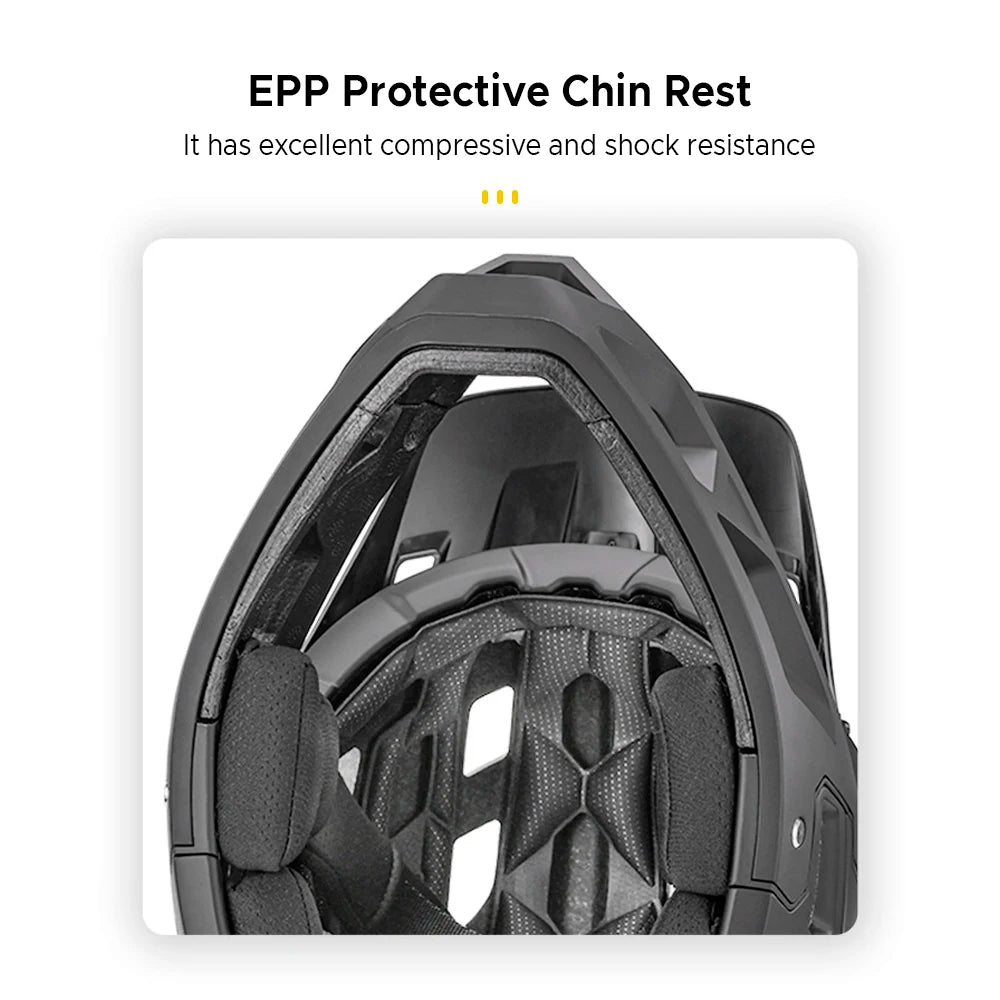 Full Face Mountain Bike Helmet Adult Racing Downhill MTB Helmet for Men/Women Adult Mountain Bike Helmet with Visor Over 31 Vent