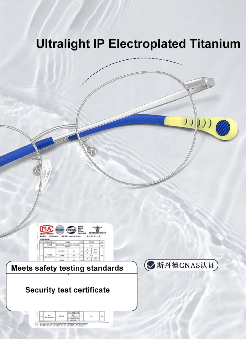 Oval Beta Titanium Eyeglasses Frame