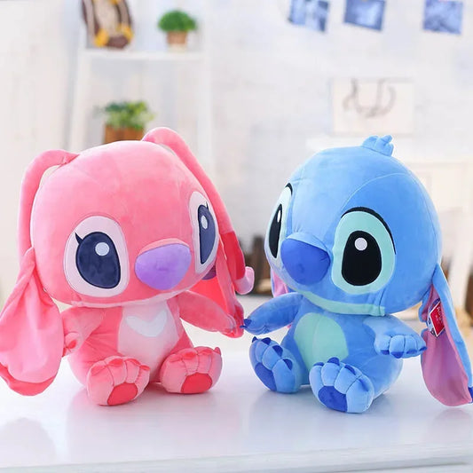 Disney Lilo&Stitch Plush Doll Toys Anime Cartoon Blue Stitch Plush Stuffed Plush Angel Plush Dolls   Gift Toys