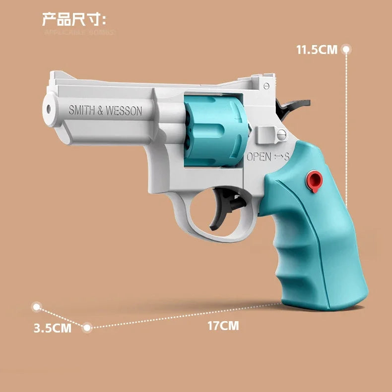 Mechanical Continuous Firing Water Gun Manual Small ZP5 Revolver Pistol Summer Outdoor Beach Poor Toy Mini Water Gun