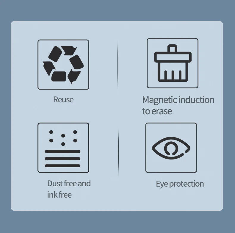 14.3-inch Folding Screen  LCD Superfine Handwriting Writing Board Meeting megnetic to Eras Drawings Tablet Split screen