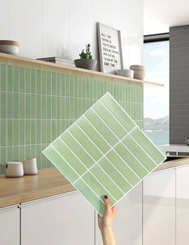 3D Decorative Wall Stickers, Self-adhesive Kitchen Tile Stickers, Water and Mold Resistant, Easy to DIY, 30cm x 30cm