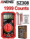 Square Wave Digital Multimeter 1999 Counts HFE Triode Buzzer Tester AC/DC Voltage 10A Current Multimeters Meter Tool