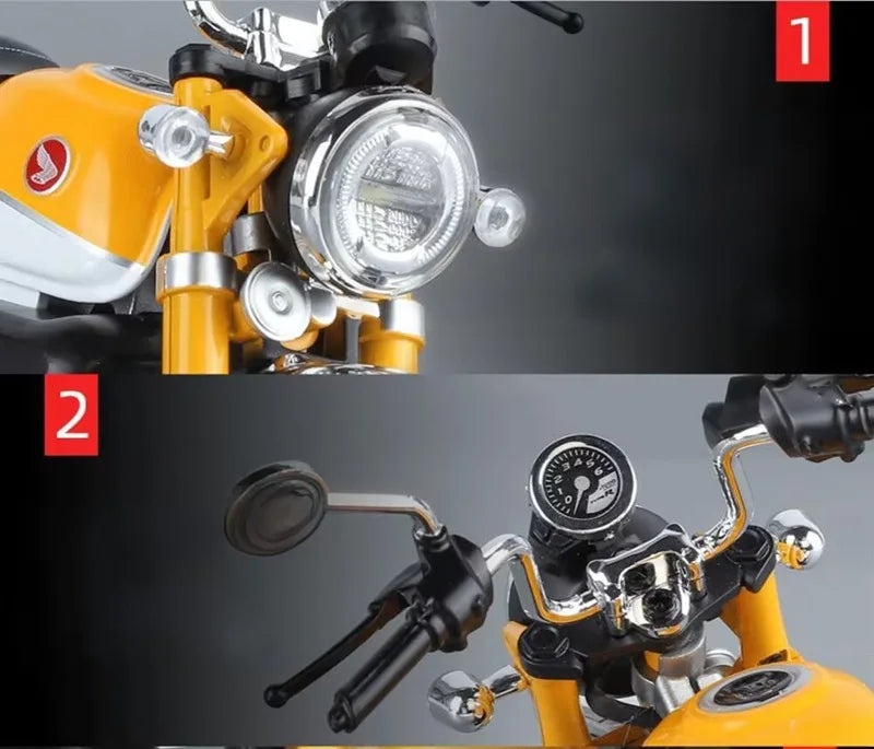 Diecast Honda Monkey 125 Motorcycle Model 1 to 9 Scale