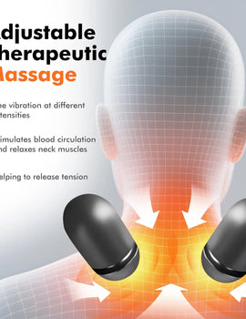 3-in-1 Neck Massager Pillow for Shoulder Deep Tissue , with Heating and Traction Function, Hump Corrector for Women