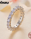 1ct D VVS1 Diamond Cut Ring For Women 925 Sterling Silver Rings 18K Gold