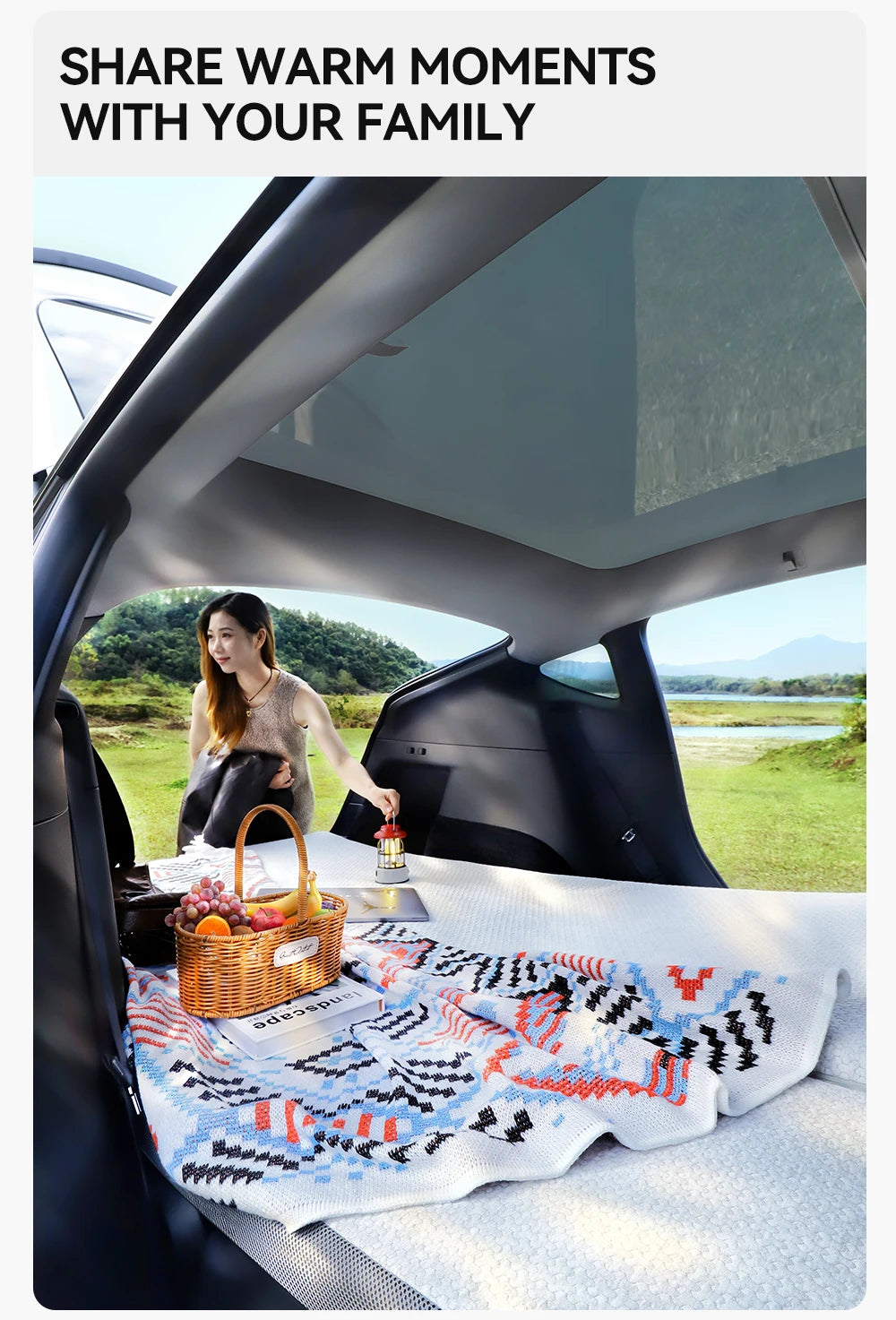 Camping Mattress for Tesla Model Y Juniper 2021 2026 Memory Sponge Car Travel Bed Portable Camping Mattress