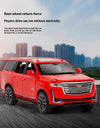 Diecast 1:32 Cadillac Escalade SUV Alloy Model Sound And Light Pull Back Toy Accessories For The Car Birthday Present For Boys