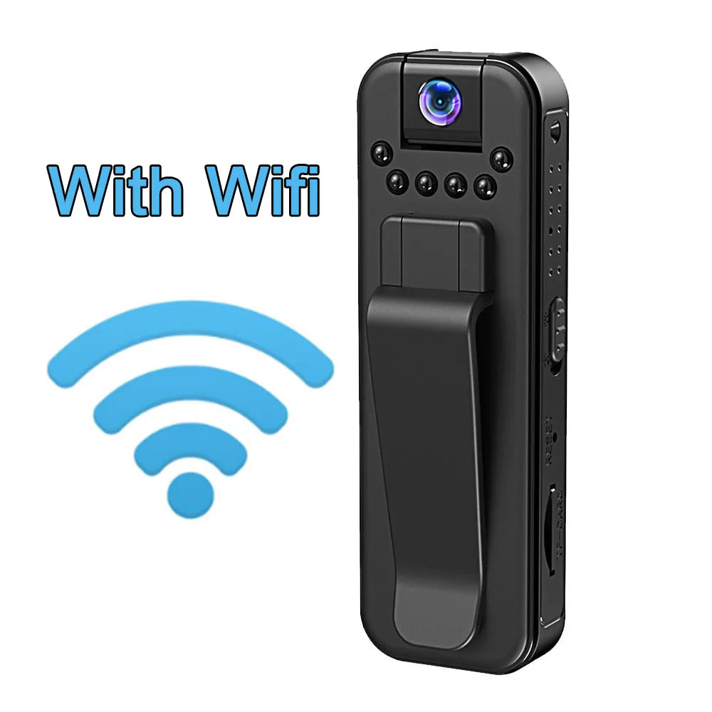 With Wifi Mini Camera Night Vision Portable Small Digital Video Recorder Police BodyCam Miniature Camcorder 1080P