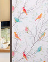 Privacy Window Film Opaque Static Cling Non Adhesive Film Bird Decals Decorative Glass Cover Tint Frosted Stickers for Home