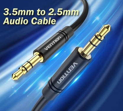 3.5 to 2.5 Aux Cable Jack 3.5 mm to Jack 2.5 mm Audio Cable Jack 3.5 for Headphone Aux Speaker Connector Cord 2.5 to 3.5