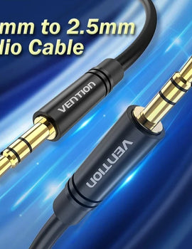 3.5 to 2.5 Aux Cable Jack 3.5 mm to Jack 2.5 mm Audio Cable Jack 3.5 for Headphone Aux Speaker Connector Cord 2.5 to 3.5