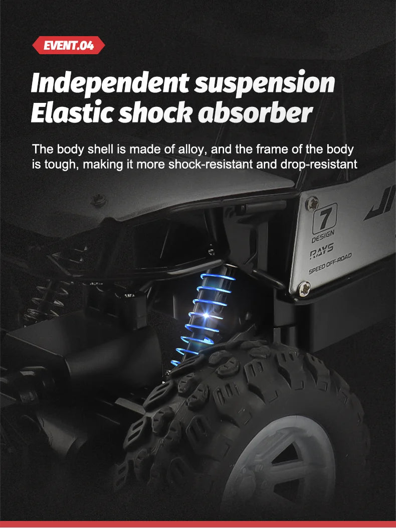 1 to 18 Scale Six Wheel Drive Remote Control Off Road Climbing Truck