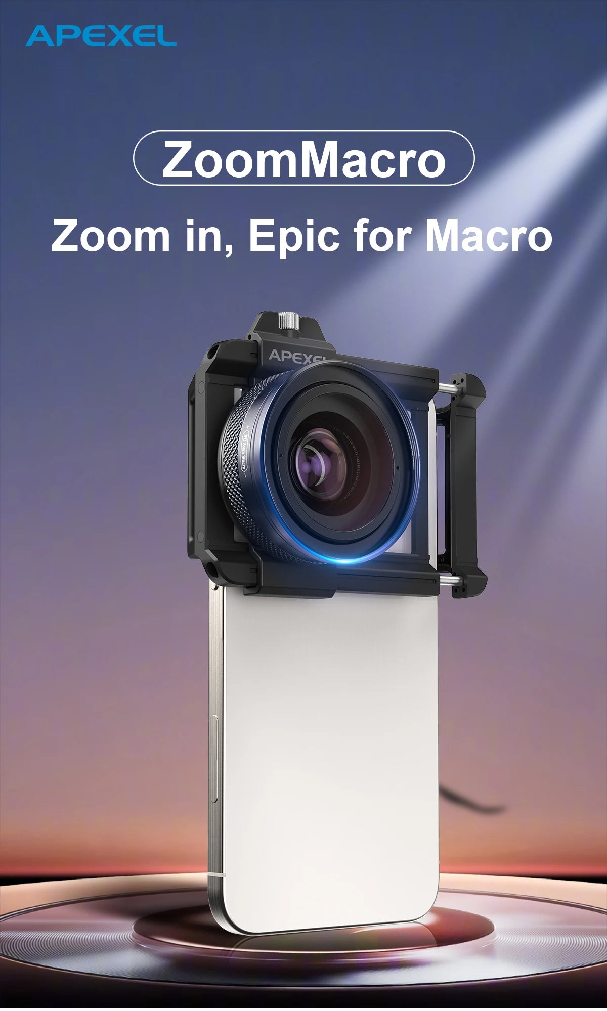 10X to 20X Zoom Macro Smartphone Lens with Universal Clip
