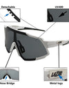 Riding Glasses Cycling Sunglasses Men Women UV400 Outdoor Sport Eyeware Running Skiing Baseball Road Blie MTB Goggles With Case