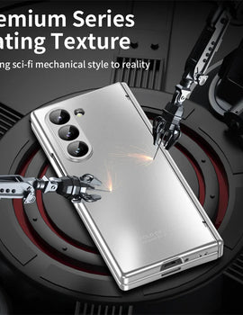 Anti-Shock Frosted Plating Full Body Case for Samsung Galaxy Z Fold 4 Fold4 Fold5 Fold3 Fold 5 3 2 5G fold2 Screen Glass film ﻿